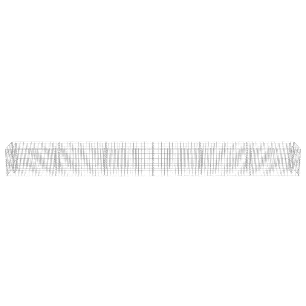 NNEVL Gabion Raised Bed Galvanised Steel 540x50x50 cm