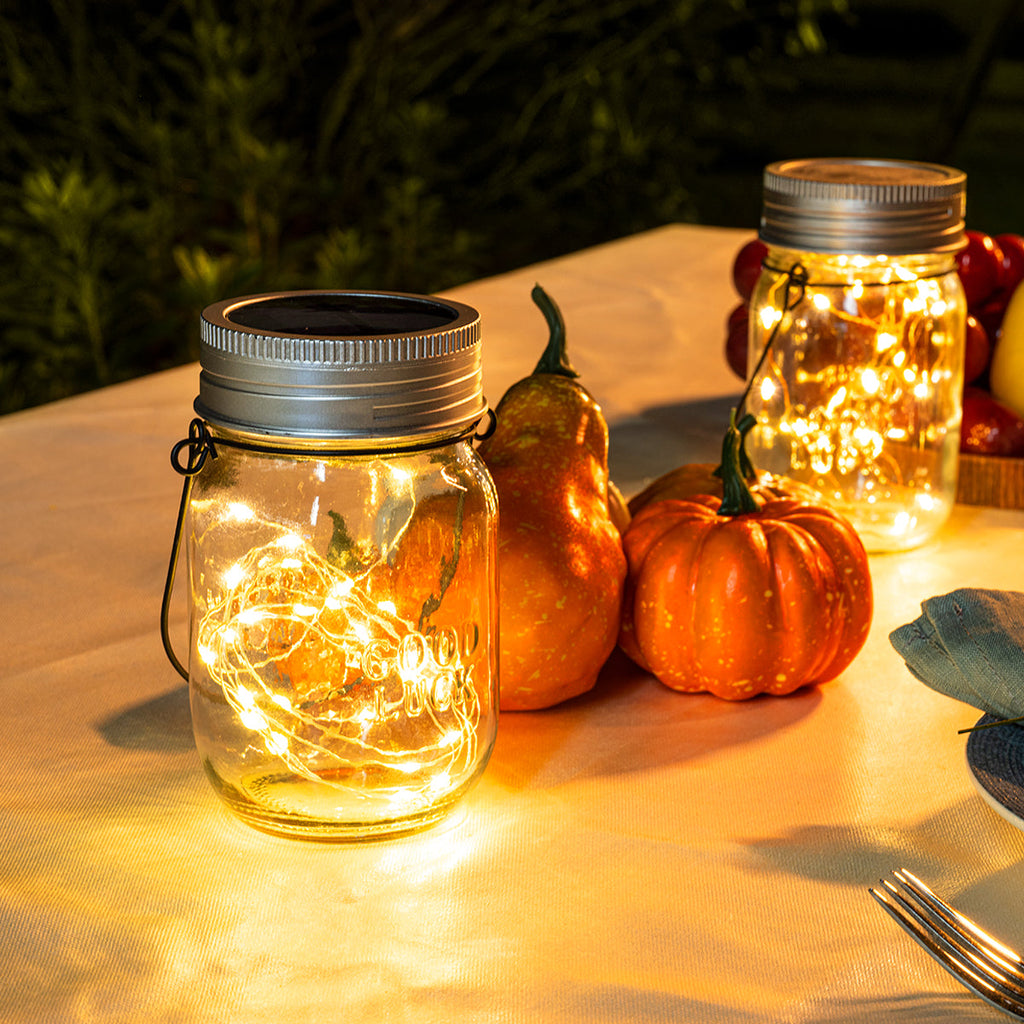 Gigalumi Solar Mason Jar Lights Set (6&8&12 Pack)