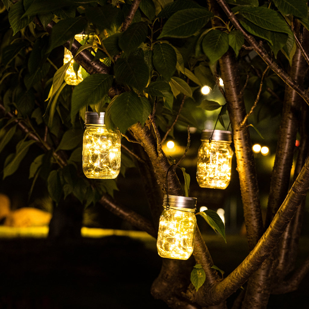 Gigalumi Solar Mason Jar Lights Set (6&8&12 Pack)