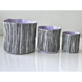 Gray Round Planter